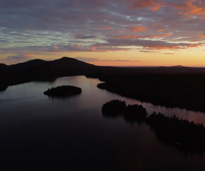 Coucher de soleil sur Lac Nicolet