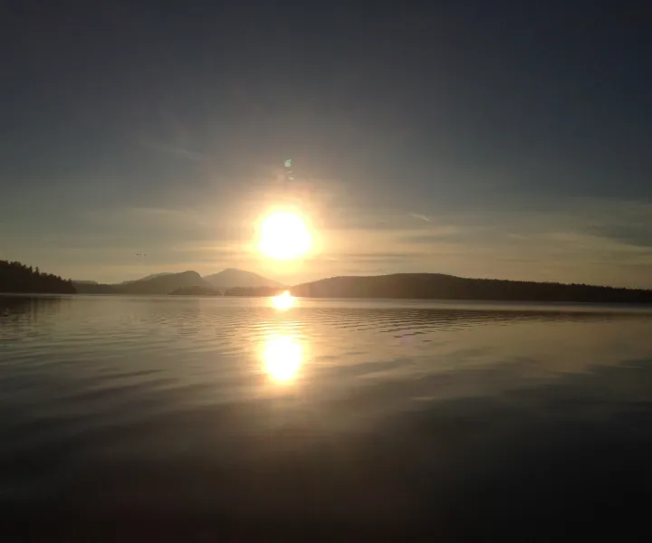 Lac Nicolet coucher de soleil