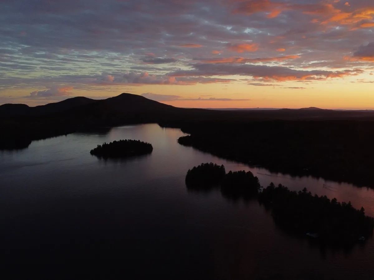 Coucher de soleil sur Lac Nicolet