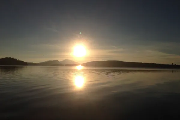 Lac Nicolet coucher de soleil