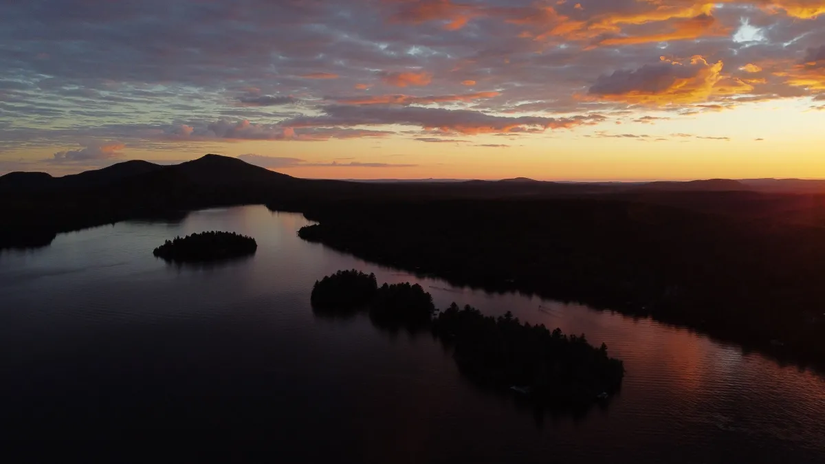 Coucher de soleil sur Lac Nicolet