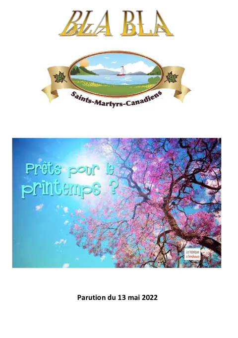 Édition 13 mai 2022 incluant la fiche d'enregistrement des embarcations nautiques